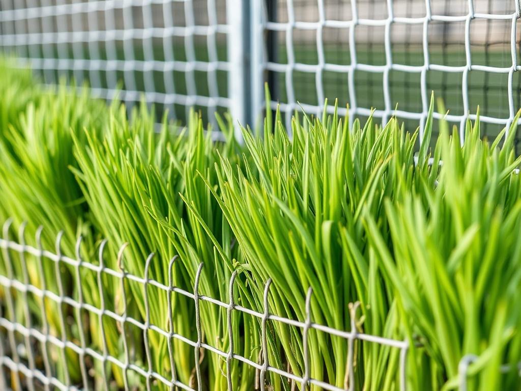 Зеленый травяной забор на оцинкованной сетке: просто, красиво и экологично